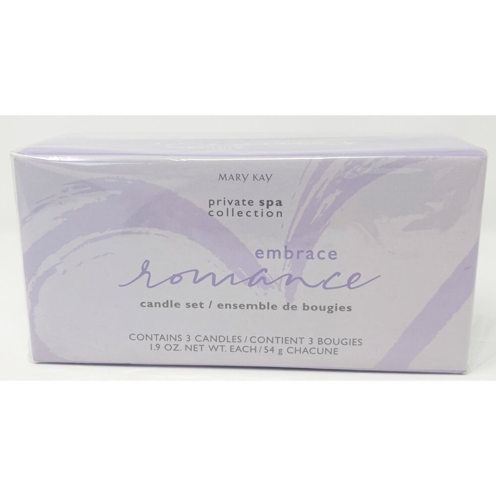 Mary Kay Embrace Romance Candle Set Private Spa Collection NEW!